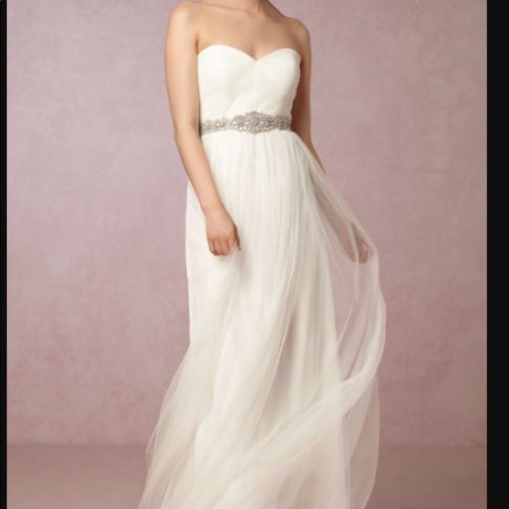 JENNY YOO Annabelle Dress Ivory Size 0